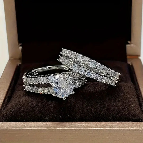 Conjunto de Anéis Amor Eterno — imagem 2