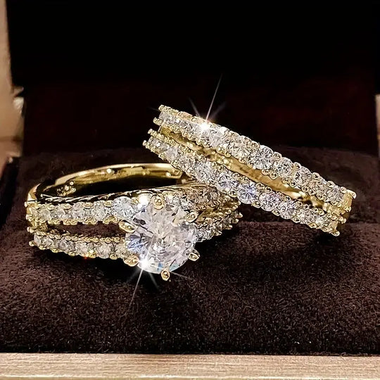 Conjunto de Anéis Amor Eterno