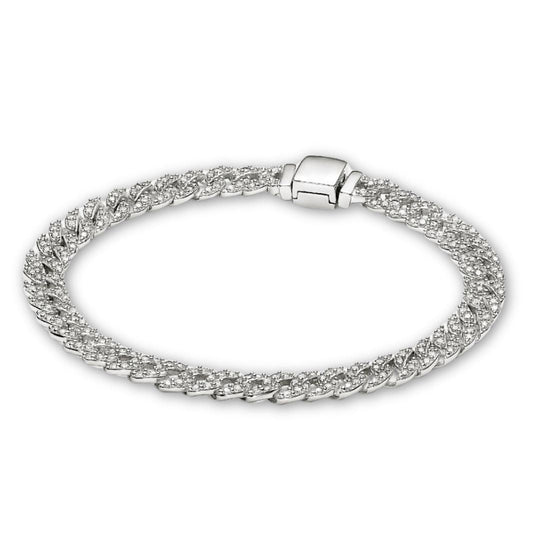 Pulseira Dourada Cubana Pavé — imagem 2