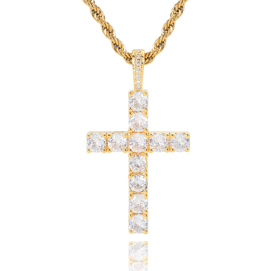 Colar Dourado Cruz